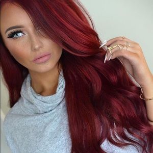 🎈 Victoria Deep Red VIXEN WAVY LaceFront Wig 🎈
